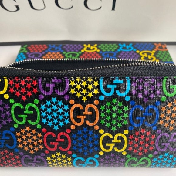 Gucci Handbags - Gucci GG Psychedelic Zip Around Wallet Women's